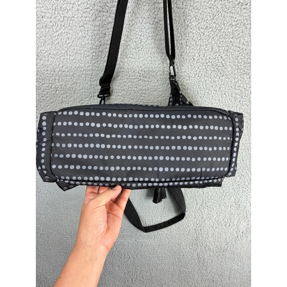 Skip Hop Riverside Ultra Light Diaper Bag Tote Womens Black Polka Dot Carryall